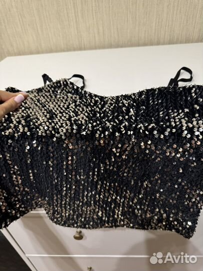 Майка с пайетками