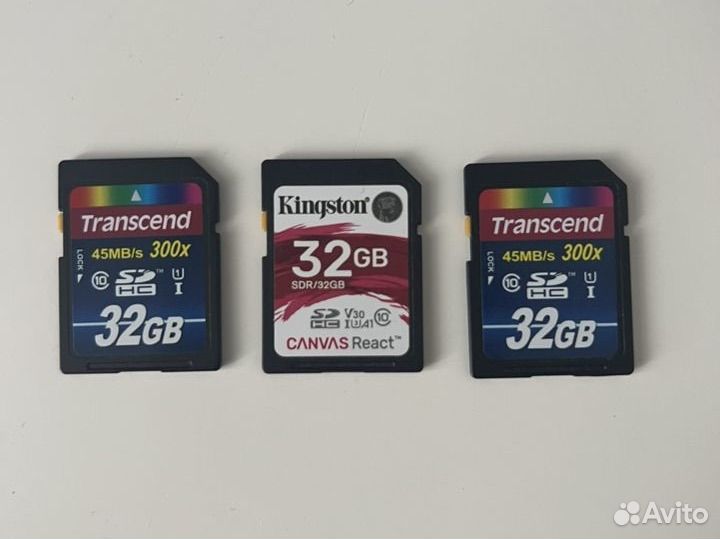 Карта памяти sdhc 32 GB (kingston transcend)