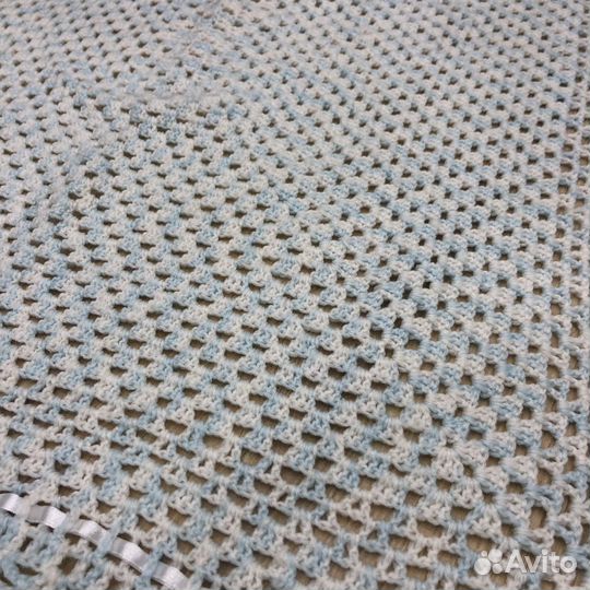 Плед детский вязаный ручная работа