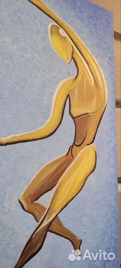 Картина маслом на холсте большая абстракция