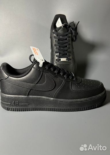 Кроссовки Nike AIR force 1 LOW luxe black gum Люкс