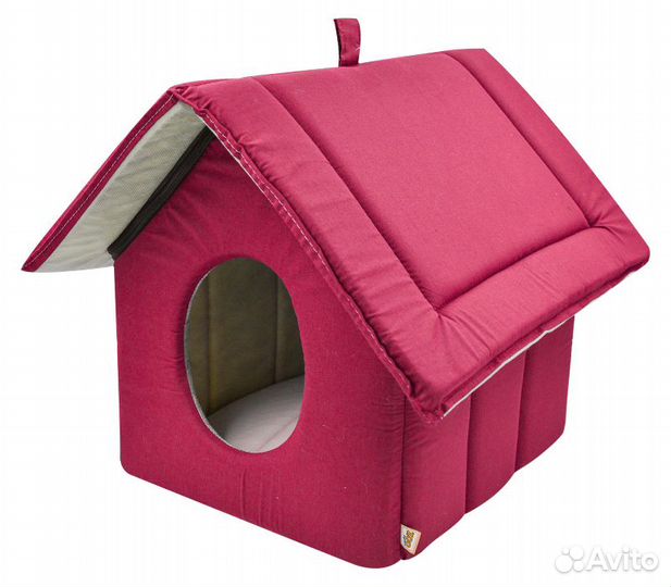 766311 дом изба на молнии поплин №1 33*33*40 см бо