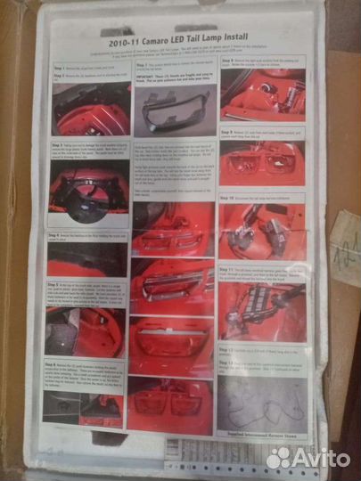 Фонари задние chevrolet camaro