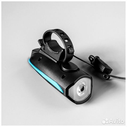 Фонарь велосипедный передний с сигналом, 300 люмен