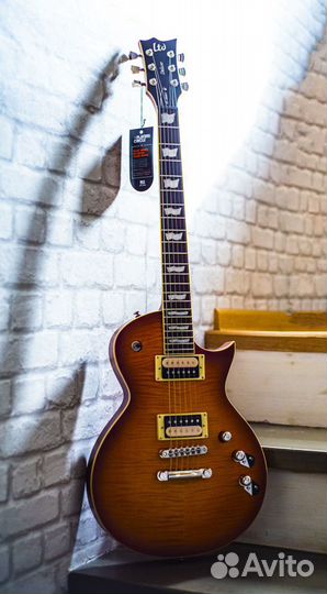 ESP LTD EC-1000T Honey Burst Satin Fluence