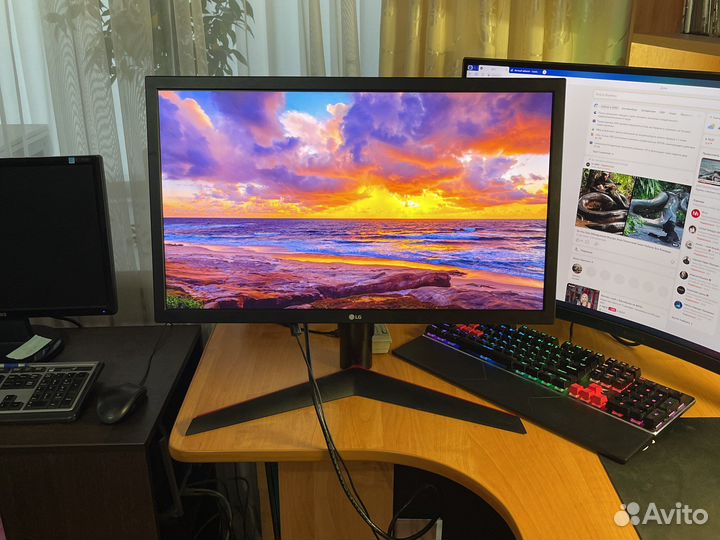 LG UltraGear 24GL650-B 144 гц игровой монитор