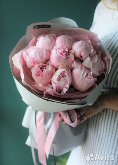 Пионы букет цветы