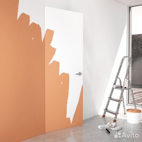 Скрытые двери под покраску