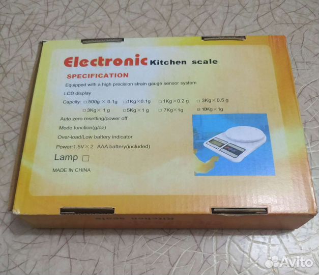Новые весы кухонные электронные бытовые до 10 кг