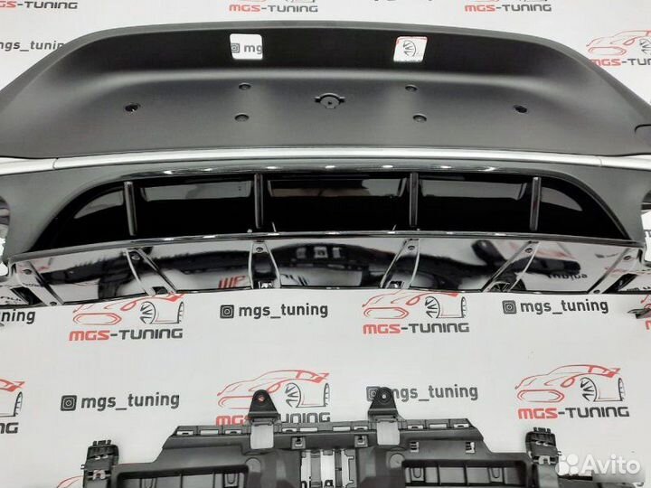 Диффузор GLC-Coupe c253 рест. Стиль 63 AMG Chrome