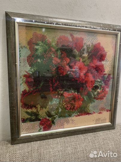 Продаю картины вышитые атласными лентами