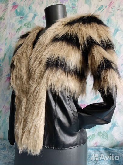 Пиджак кожаный новый