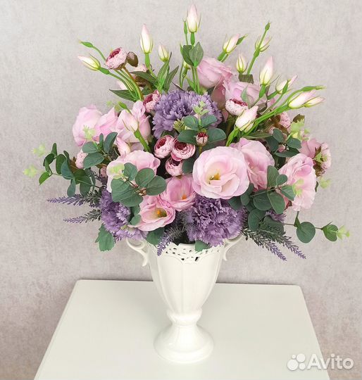Искусственные цветы, букеты, пионы
