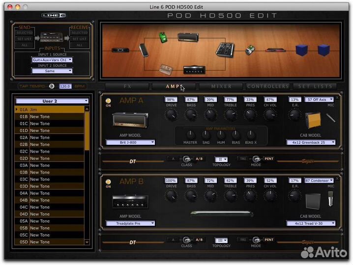 Line 6 pod hd 500