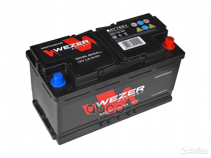 WEZ100800R аккумуляторная батарея 100Ah 800A +