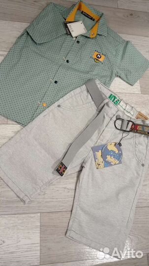 Костюм рубашка с шортами