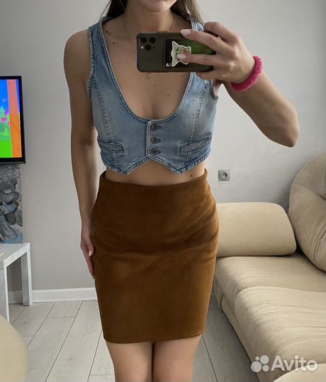 Джинсовый жилет