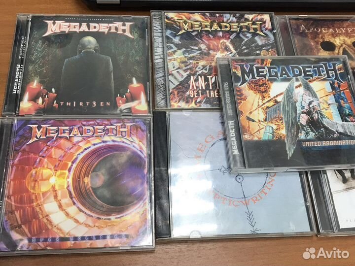 CD Megadeth, Apocaliptica, Sepultura, Slayer и др