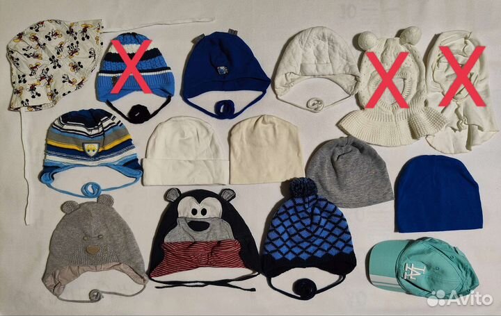 Шапки детские весна зима лето от 2 до 24 месяцев