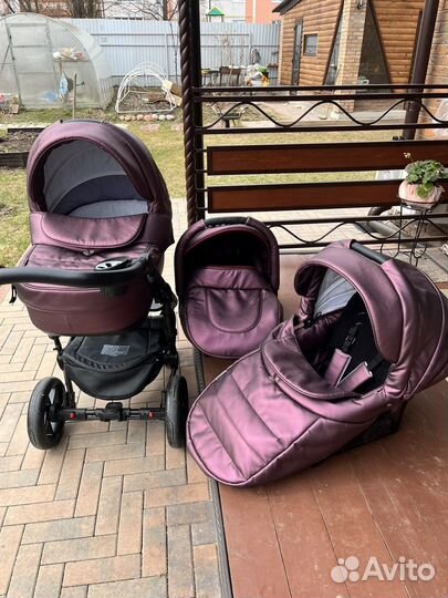 Коляска 3 в 1 bebe mobile fabiola