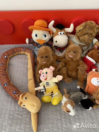 Мягкие игрушки много