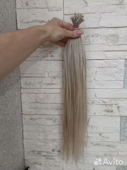 Волосы для наращивания 50см блонд