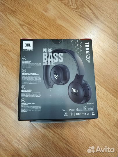 Беспроводные наушники jbl tune 520bt