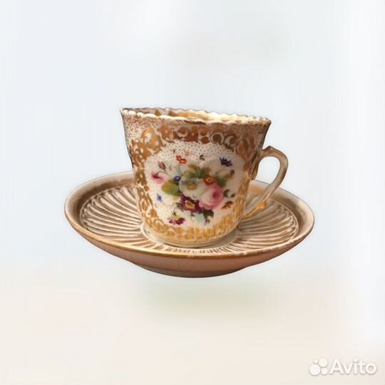 Чайная пара 19 век редкая чайная пара