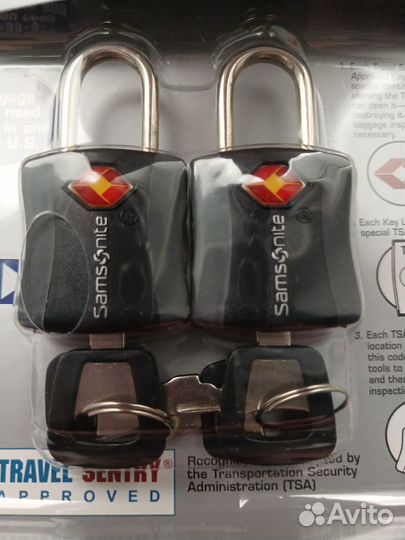 2 замка для чемодана Samsonite cтандарта TSA 007