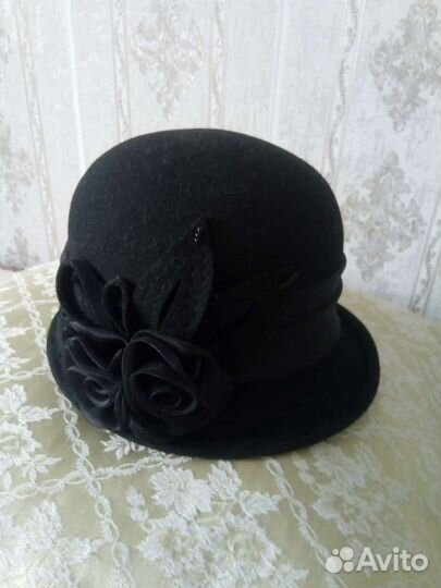 Шляпа фетровая женская