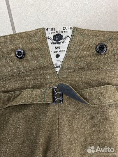 Галифе военные, бриджи в сапоги, ушастые, 1956 г