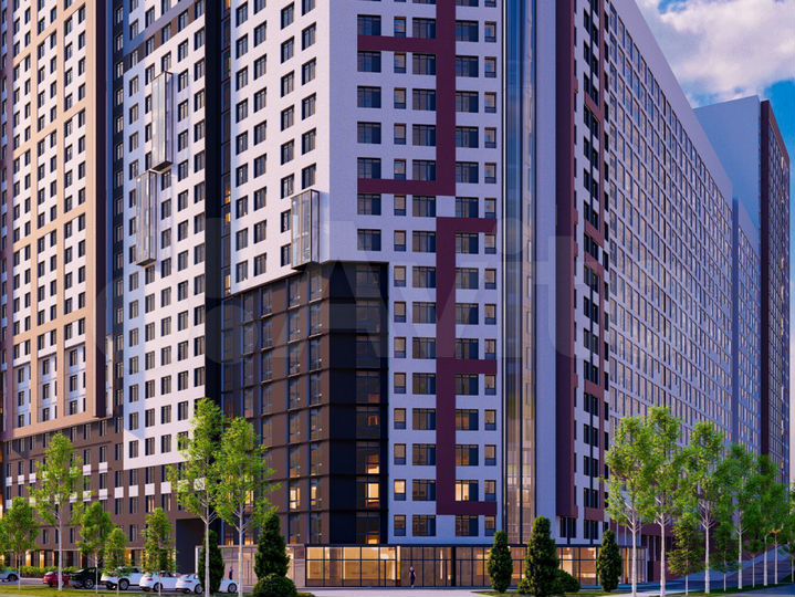 3-к. квартира, 53,2 м², 14/27 эт.