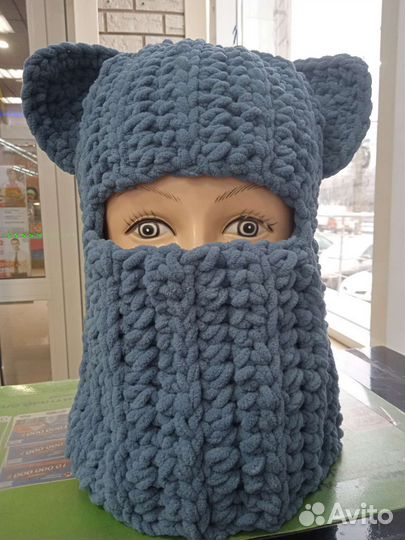 Балаклава с кошачьими ушками