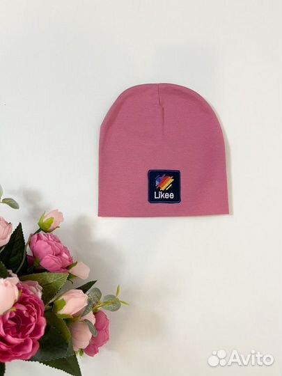 Новая трикотажная шапка для девочки 5-10 лет