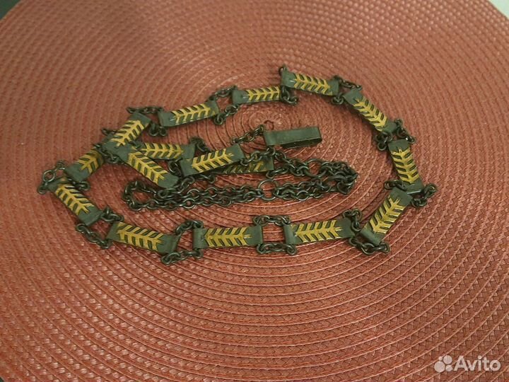 Пояс ремень женский металлический медь СССР