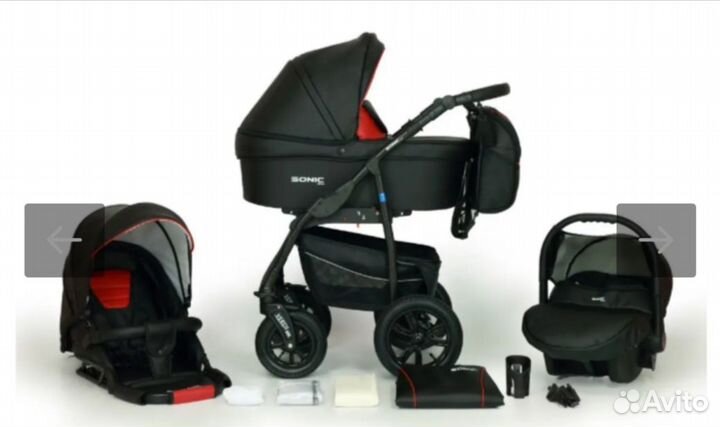 Коляска Sonic verdi plus 3 в 1