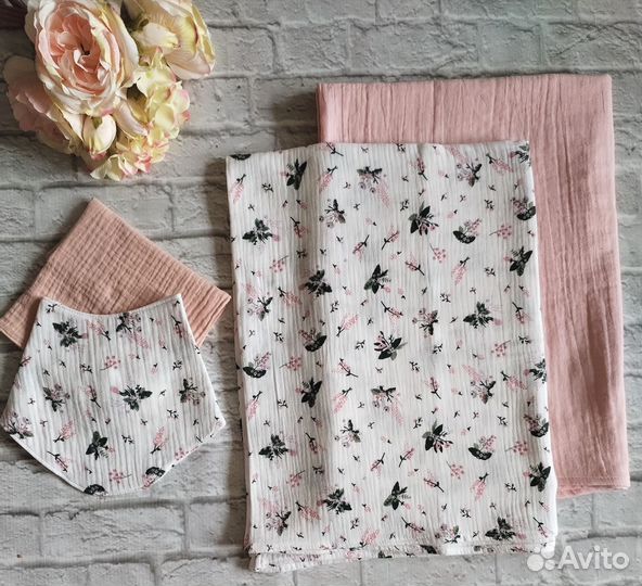 Муслиновые пеленки новые
