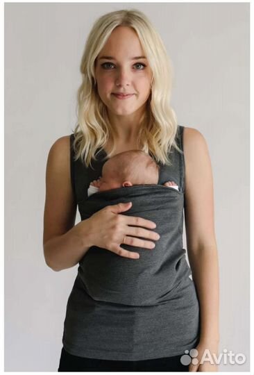 Слинг футбока lalabu для новорожденных хs