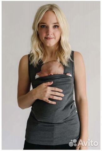 Слинг футбока lalabu для новорожденных хs