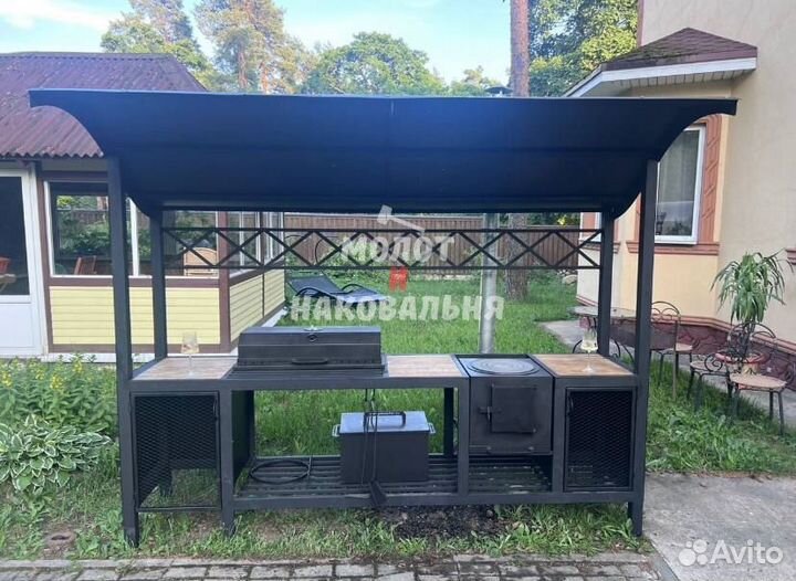 Мангал в стиле лофт