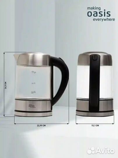 Чайник электрический oasis everywhere новый