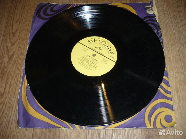 Пластинка музыка из спек/День за днем 1972 г 33об