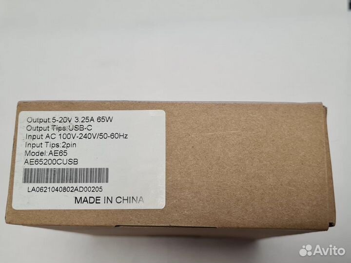 Блок питания ET DC-65USB-C Black PD и QC3.0