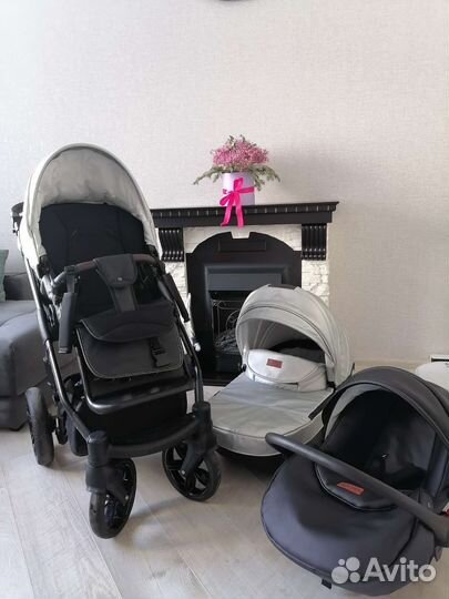 Коляска 3 в 1 верди mokka