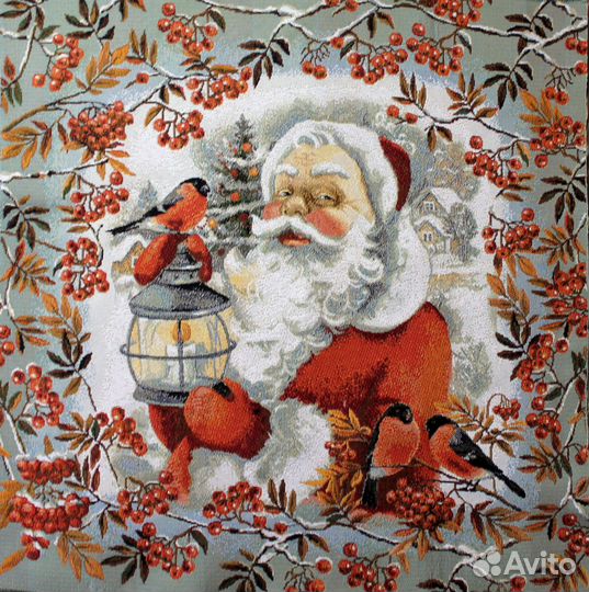 Зимние снежные сюжеты, новогодний гобелен