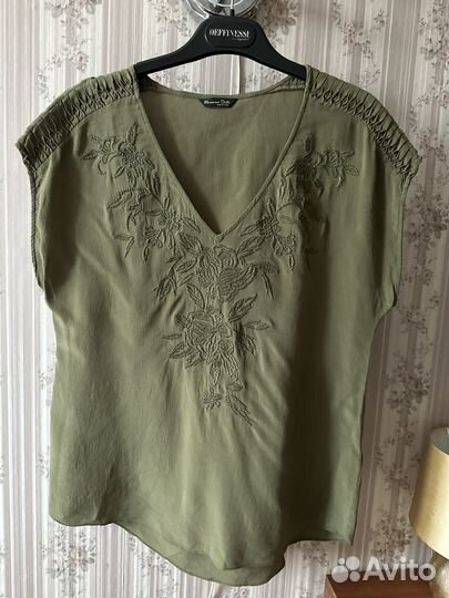 Блузка Massimo dutti s натуральный шелк