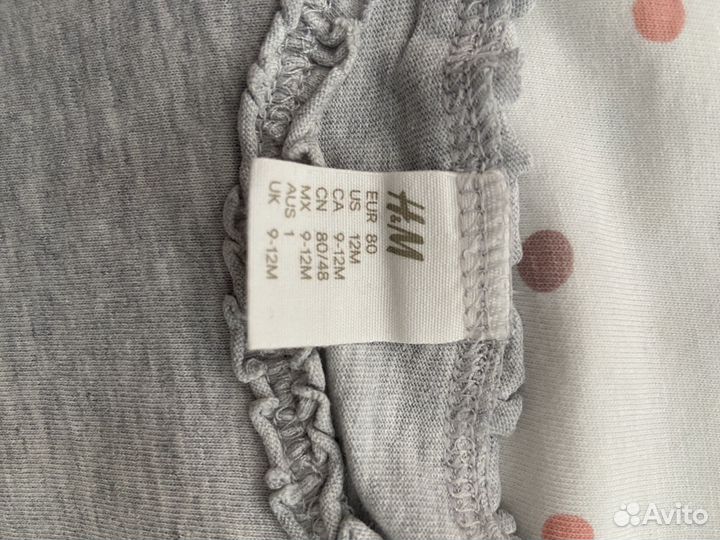 Набор лонгсливов и платье H&M