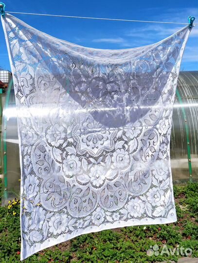 Ажурная накидка на подушку или комод СССР