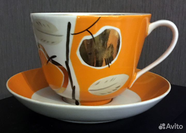 Чайная пара фарфор Дулево СССР