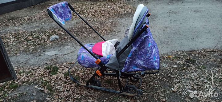 Детские санки коляска бу